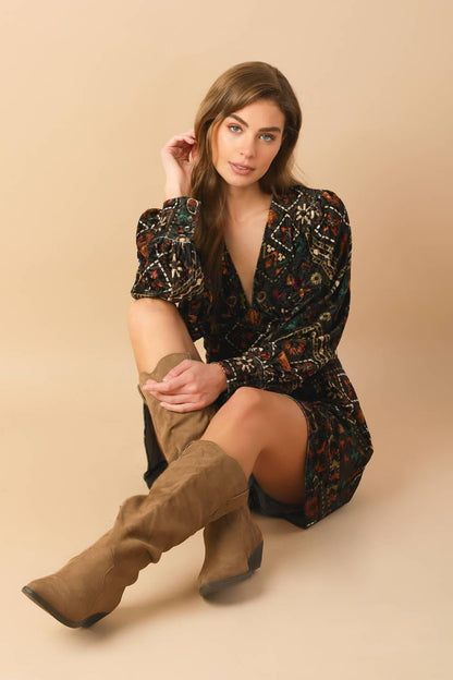 Finding Myself Velvet Woven Mini Dress