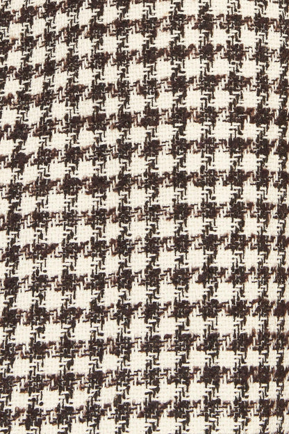 Elegant Check Tweed Mini Dress