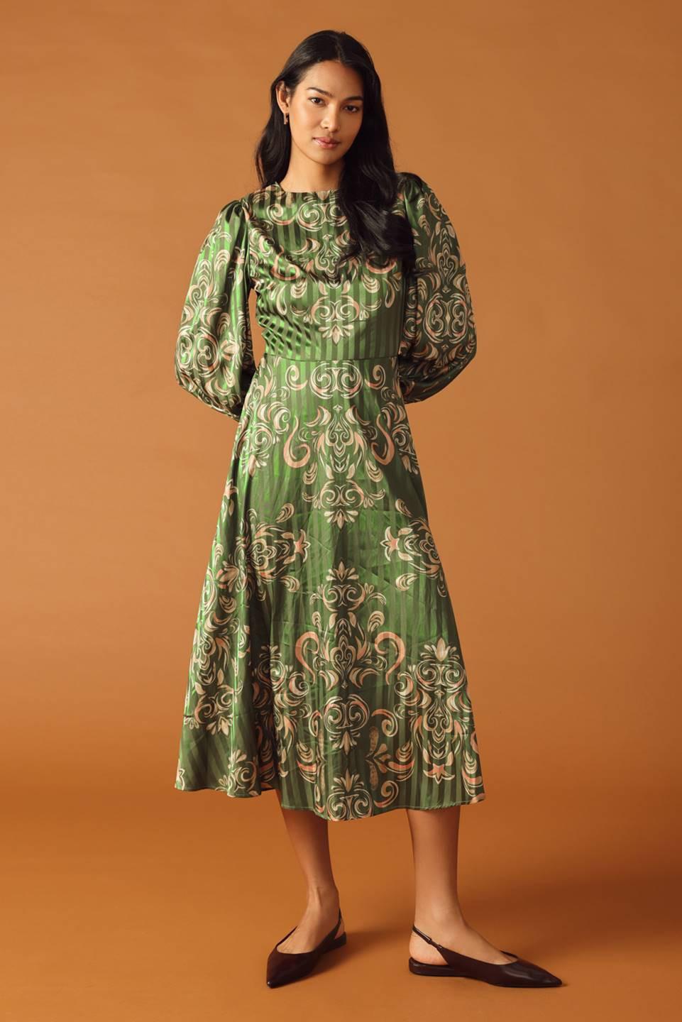 Moments of Clarity Woven Midi Dress