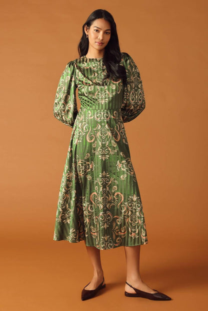 Moments of Clarity Woven Midi Dress