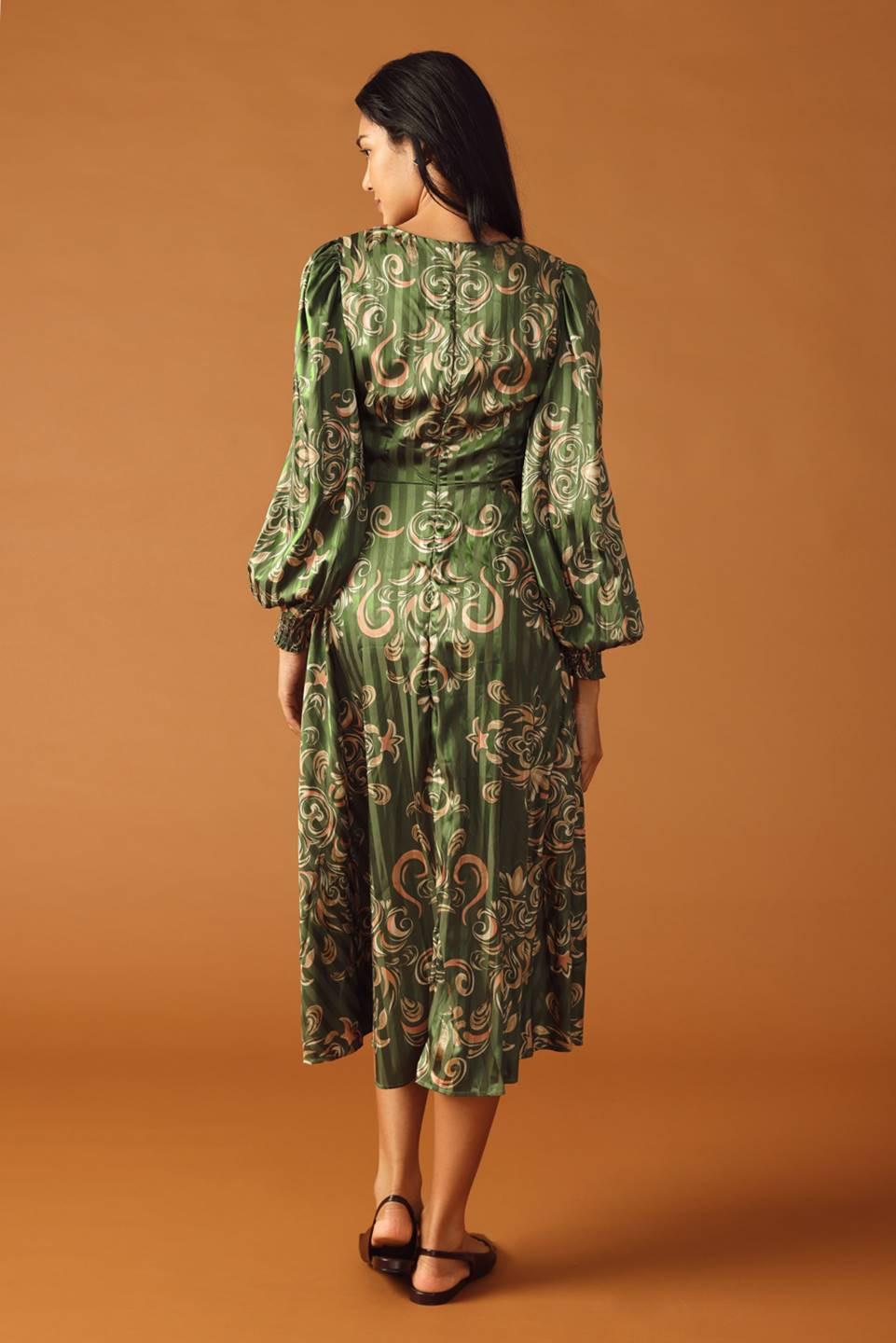 Moments of Clarity Woven Midi Dress