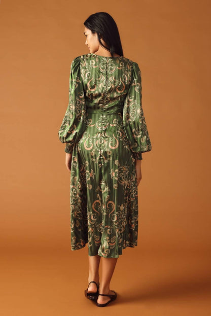 Moments of Clarity Woven Midi Dress