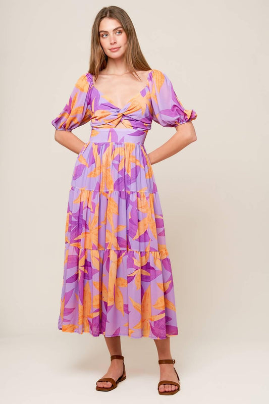 Blooming Brunch Woven Midi Dress