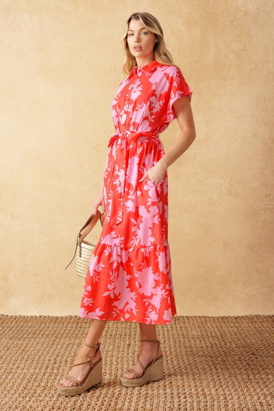 Make it Count Woven Midi Dress