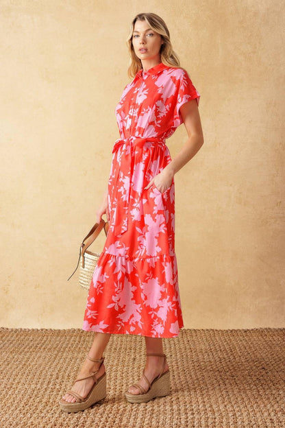 Make it Count Woven Midi Dress