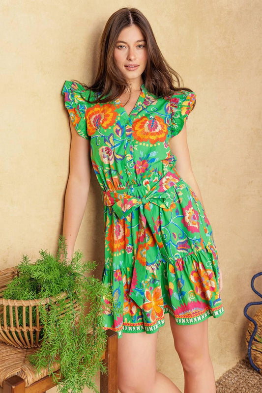 Brighter Days Woven Mini Dress
