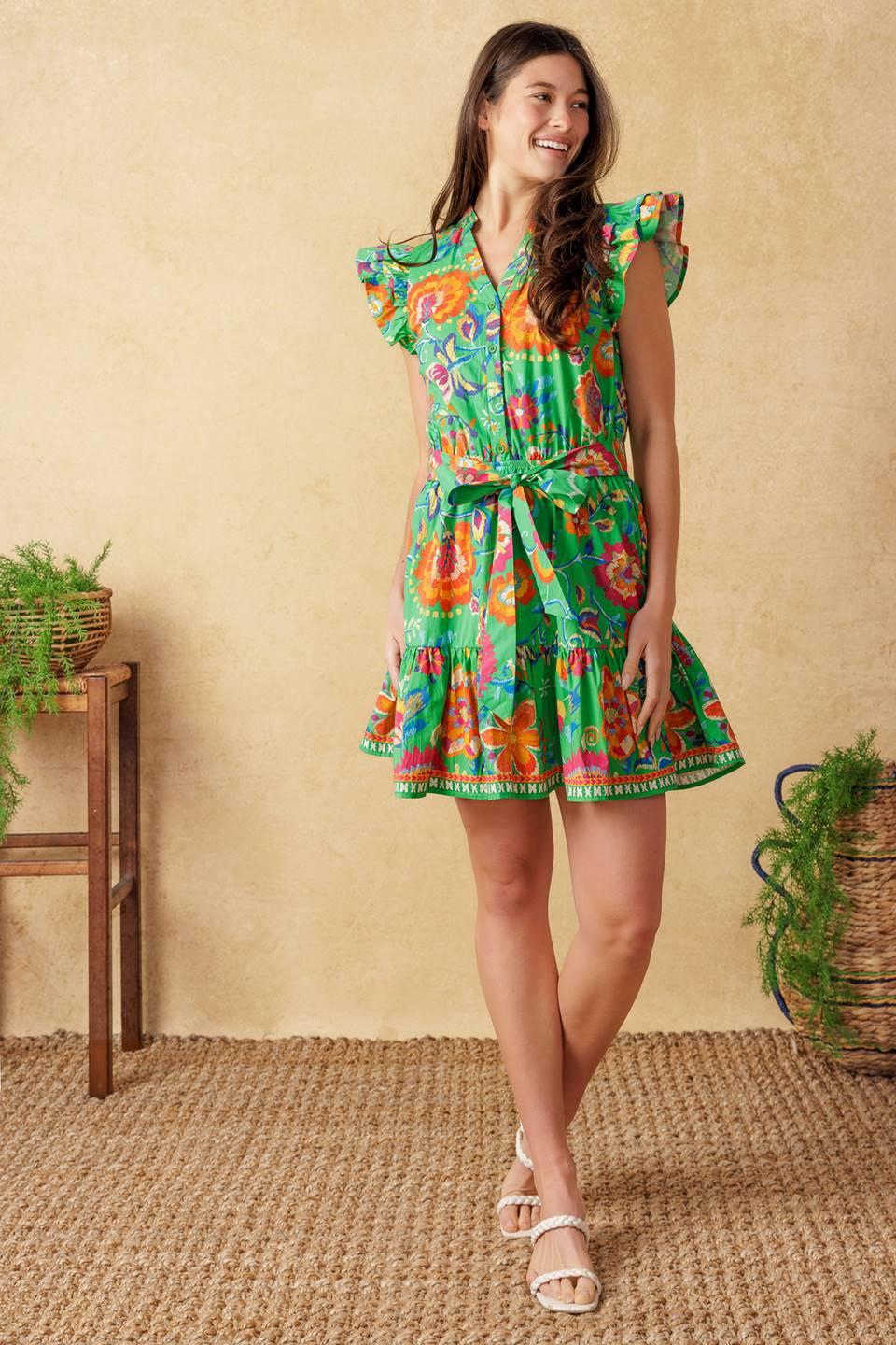 Brighter Days Woven Mini Dress