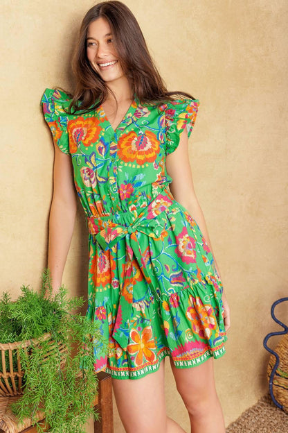 Brighter Days Woven Mini Dress