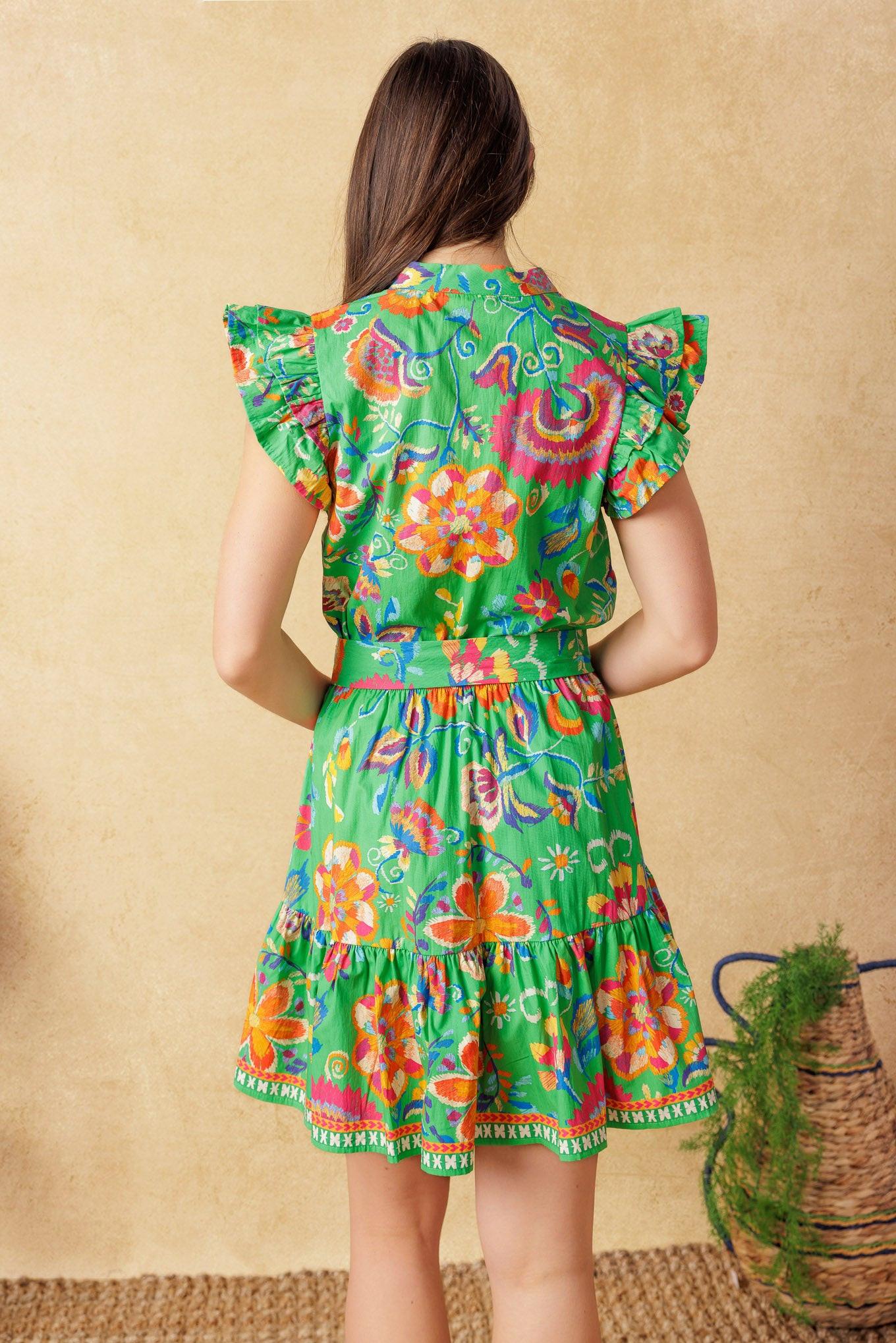 Brighter Days Woven Mini Dress