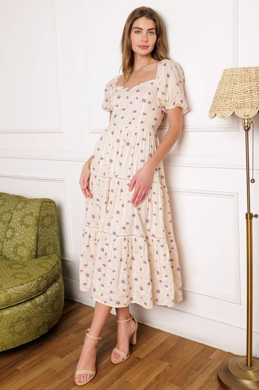 Sunset Gazing Woven Midi Dress