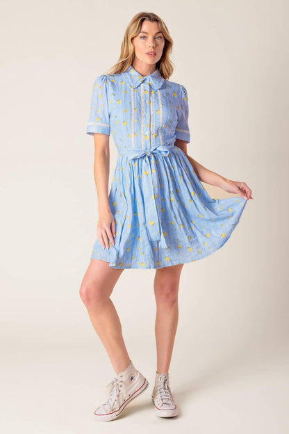 Starlit Skies Woven Mini Dress