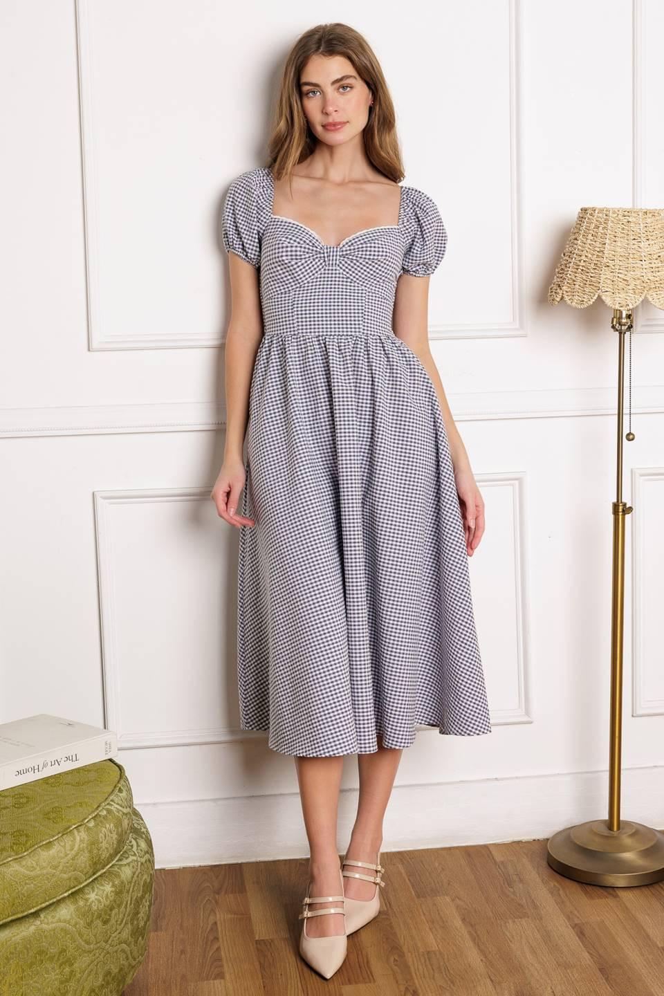 It's My Day Woven Midi Dress