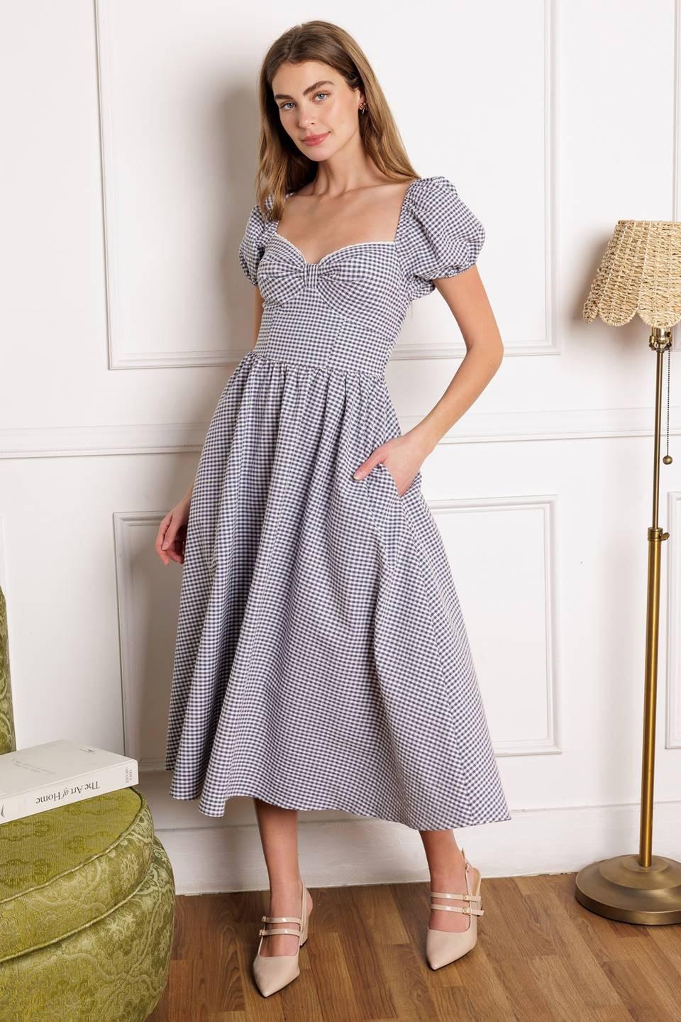 It's My Day Woven Midi Dress
