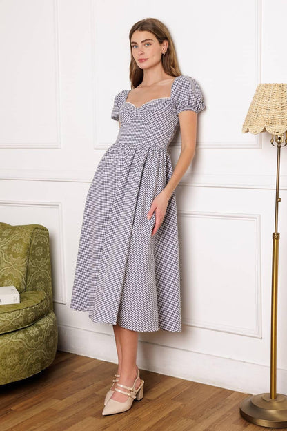 It's My Day Woven Midi Dress