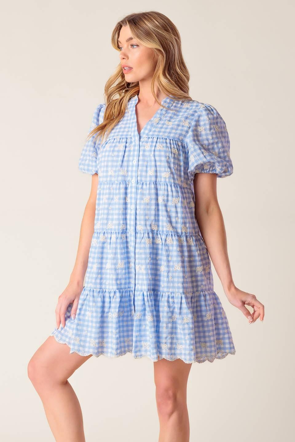 Let's Catch up Woven Babydoll Dress