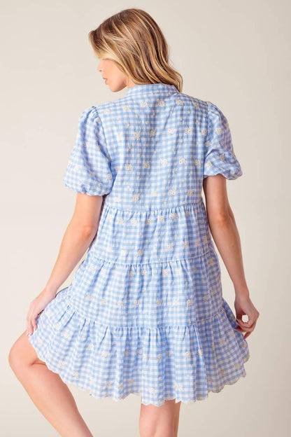 Let's Catch up Woven Babydoll Dress