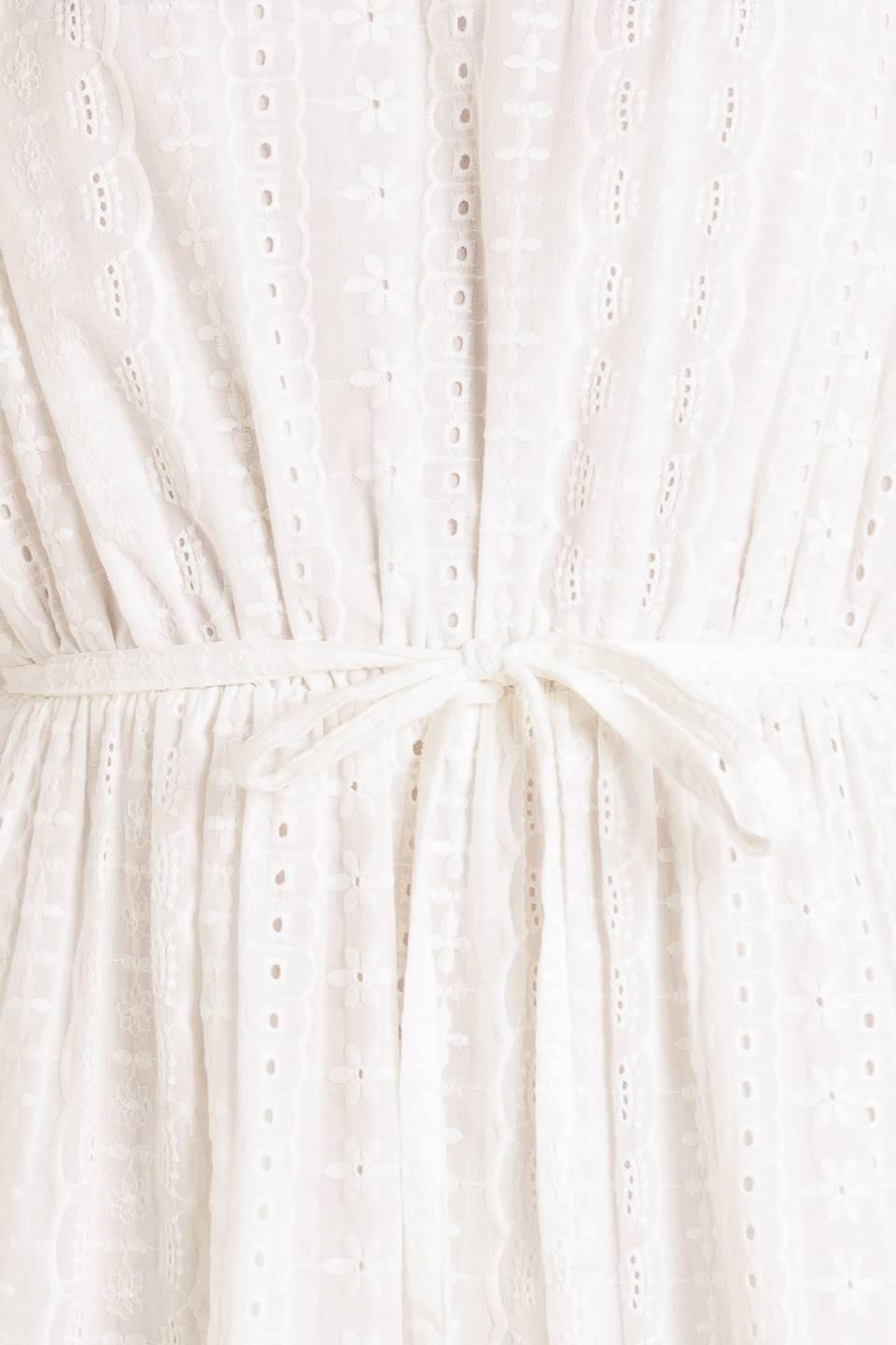 Starlight Soiree Woven Eyelet Mini Dress