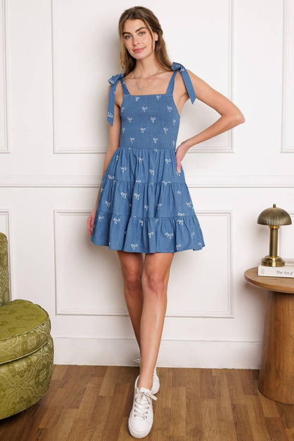 Dusk Enchantment Woven Mini Dress