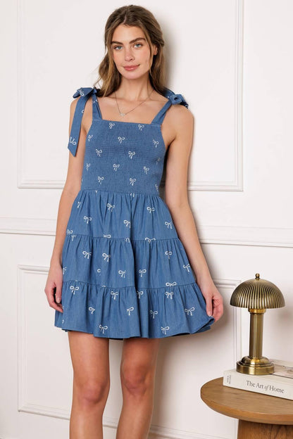 Dusk Enchantment Woven Mini Dress