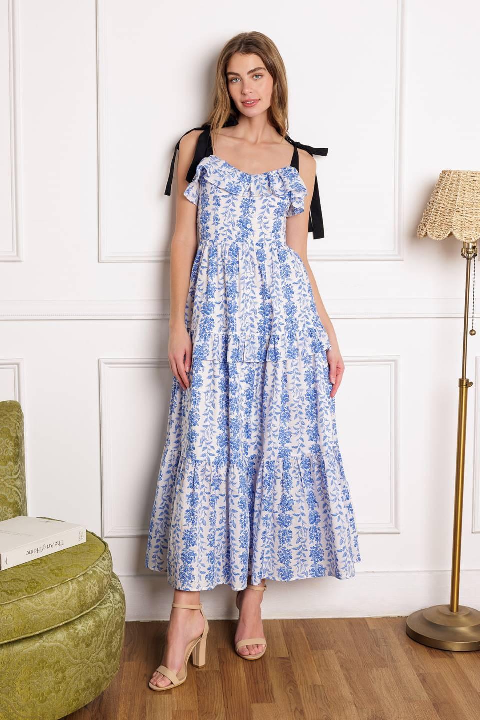 Off for the Day Woven Midi Dress