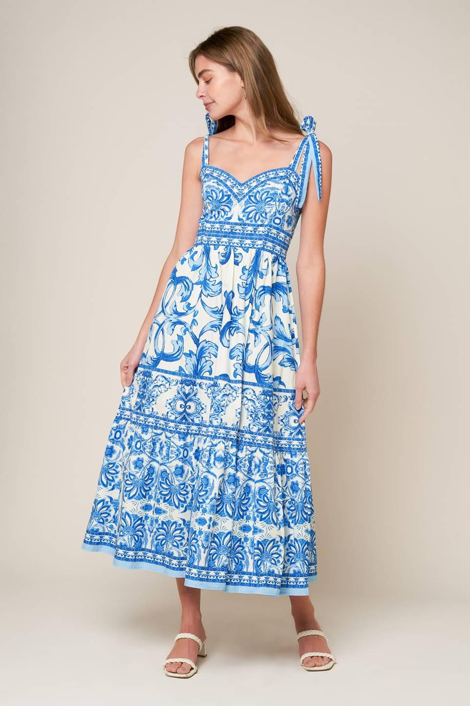 The Garden's Secret Woven Midi Dress