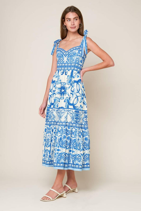 The Garden's Secret Woven Midi Dress