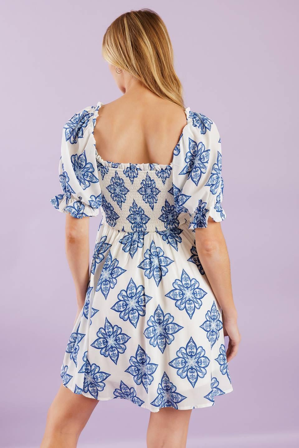 Through the Garden Woven Mini Dress
