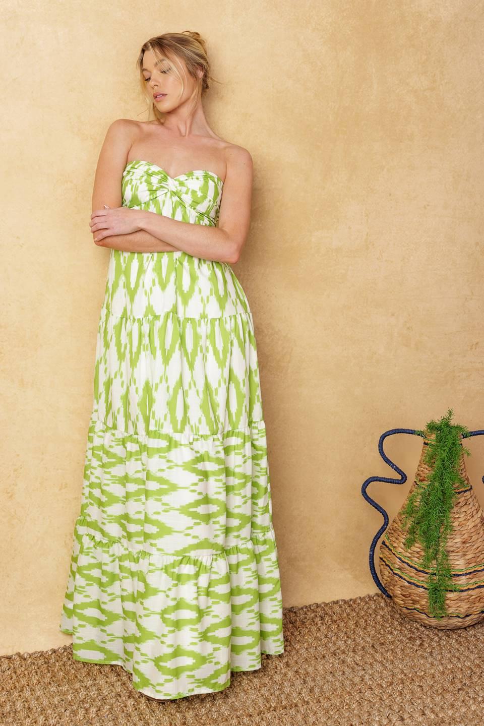 Petals of Time Woven Maxi Dress