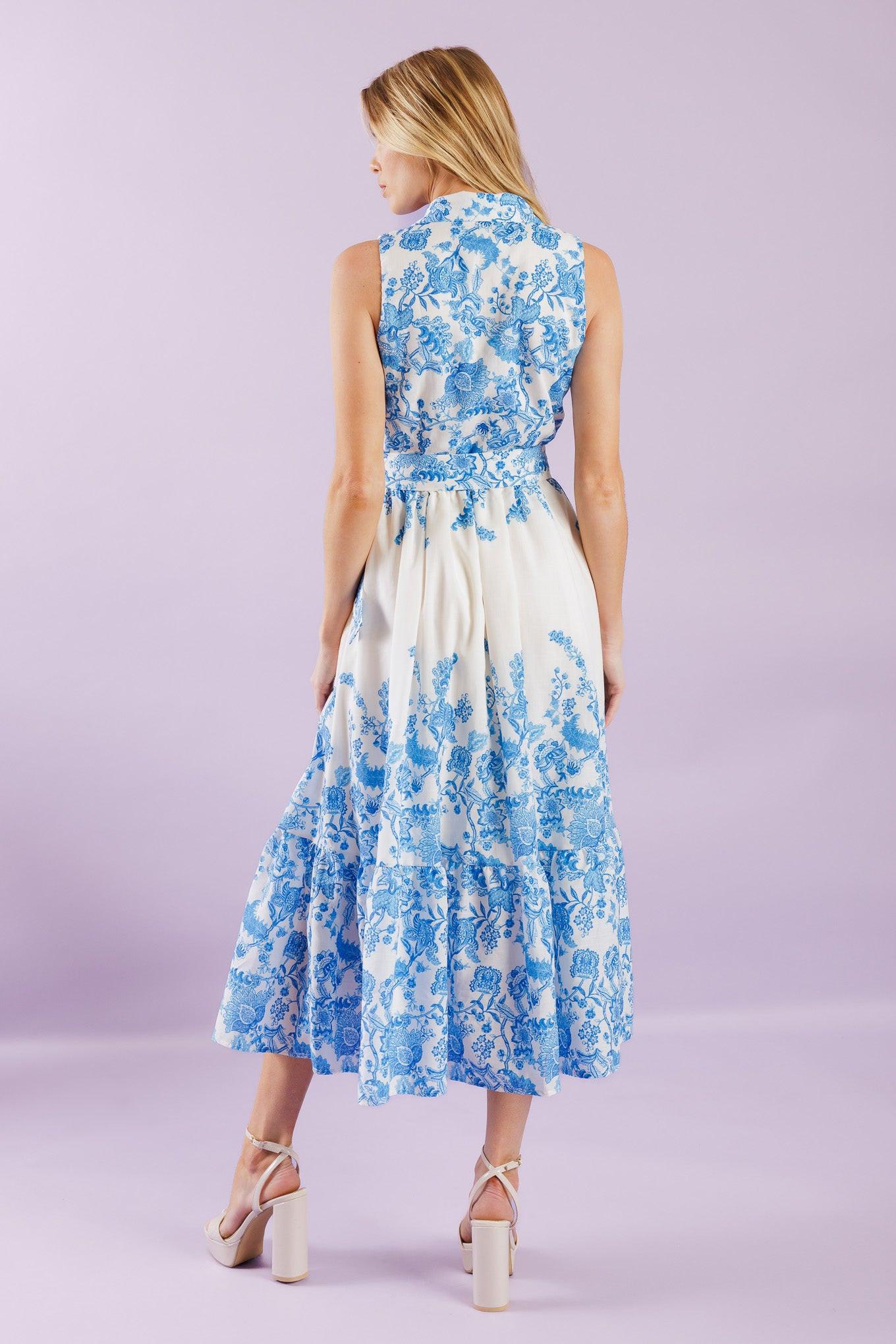 Palm Shores Woven Midi Dress