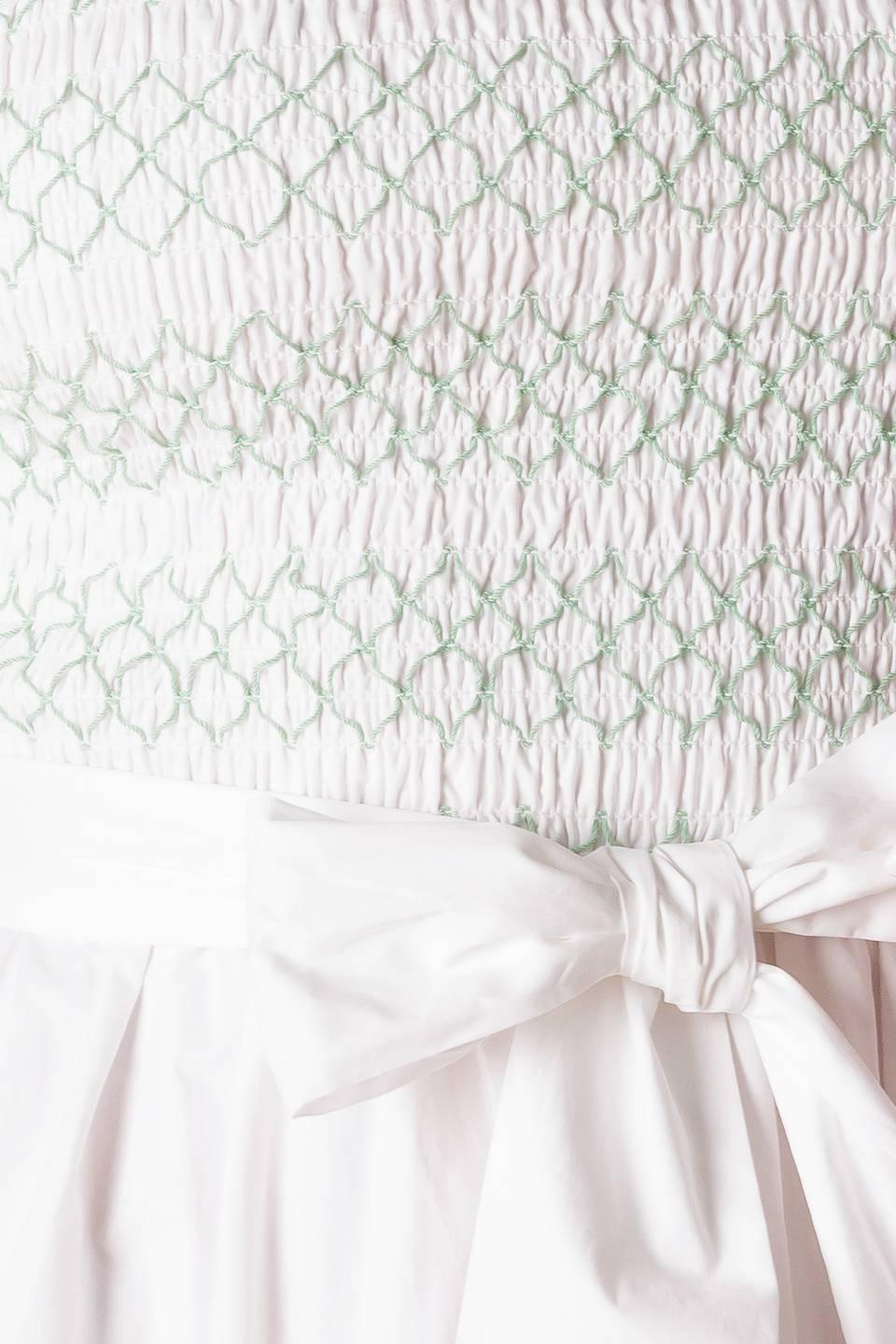 Romina Broderie Woven Midi Dress