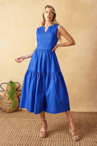 Mystic Mirage Woven Midi Dress