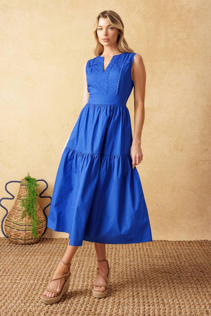 Mystic Mirage Woven Midi Dress