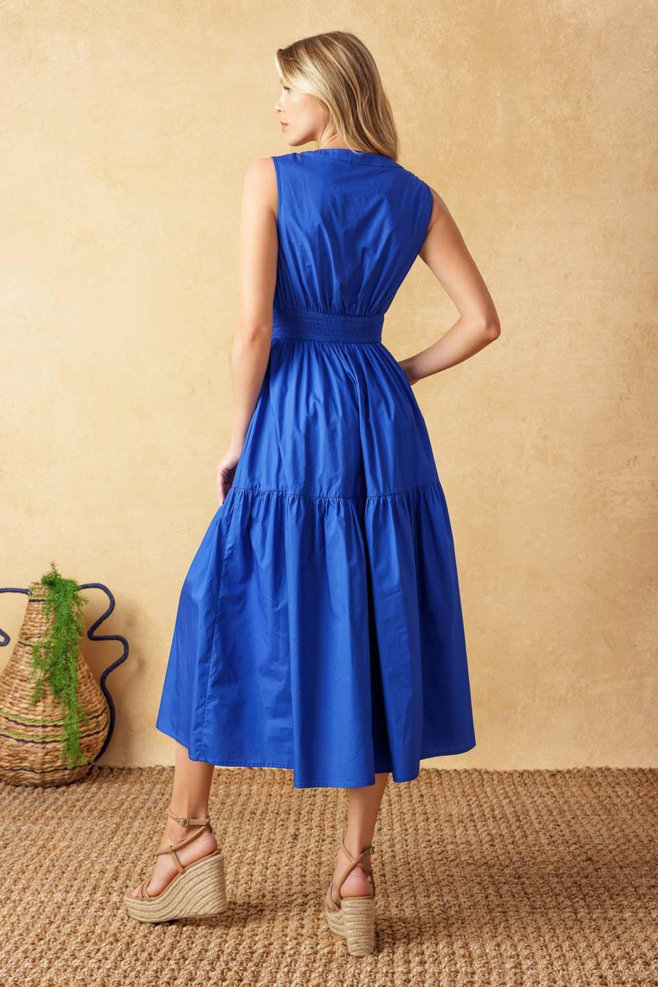 Mystic Mirage Woven Midi Dress