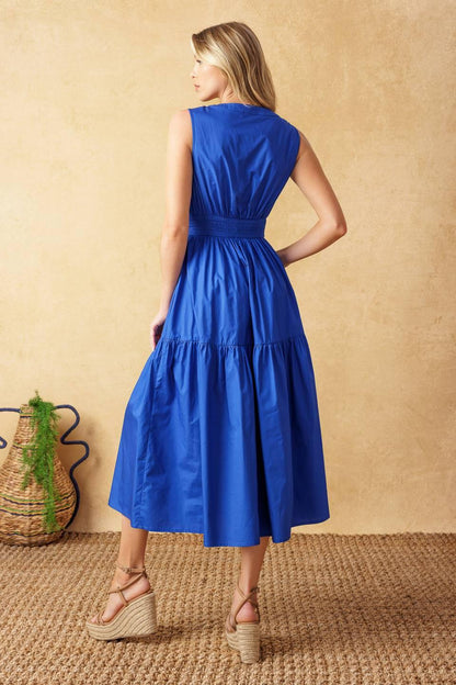 Mystic Mirage Woven Midi Dress