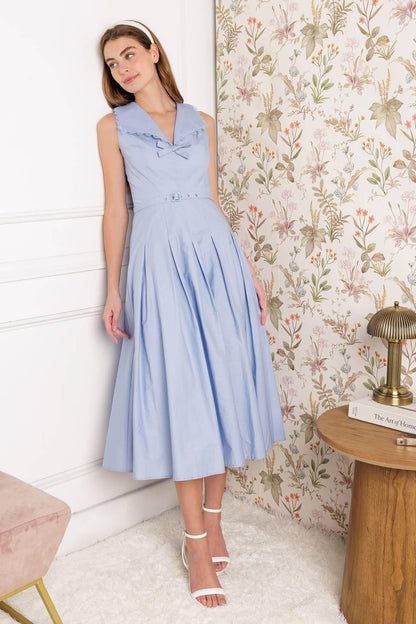 Hopping Islands Woven Midi Dress