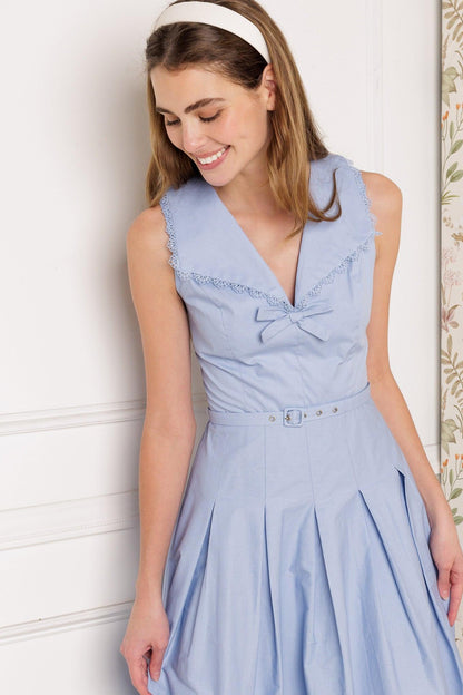 Hopping Islands Woven Midi Dress