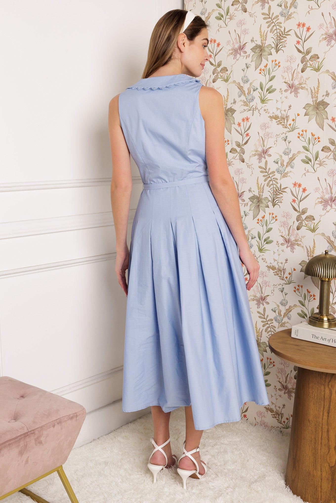 Hopping Islands Woven Midi Dress