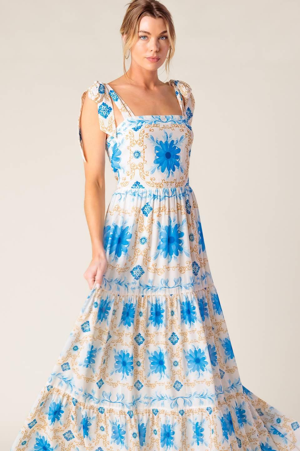 My Debut Woven Maxi Dress