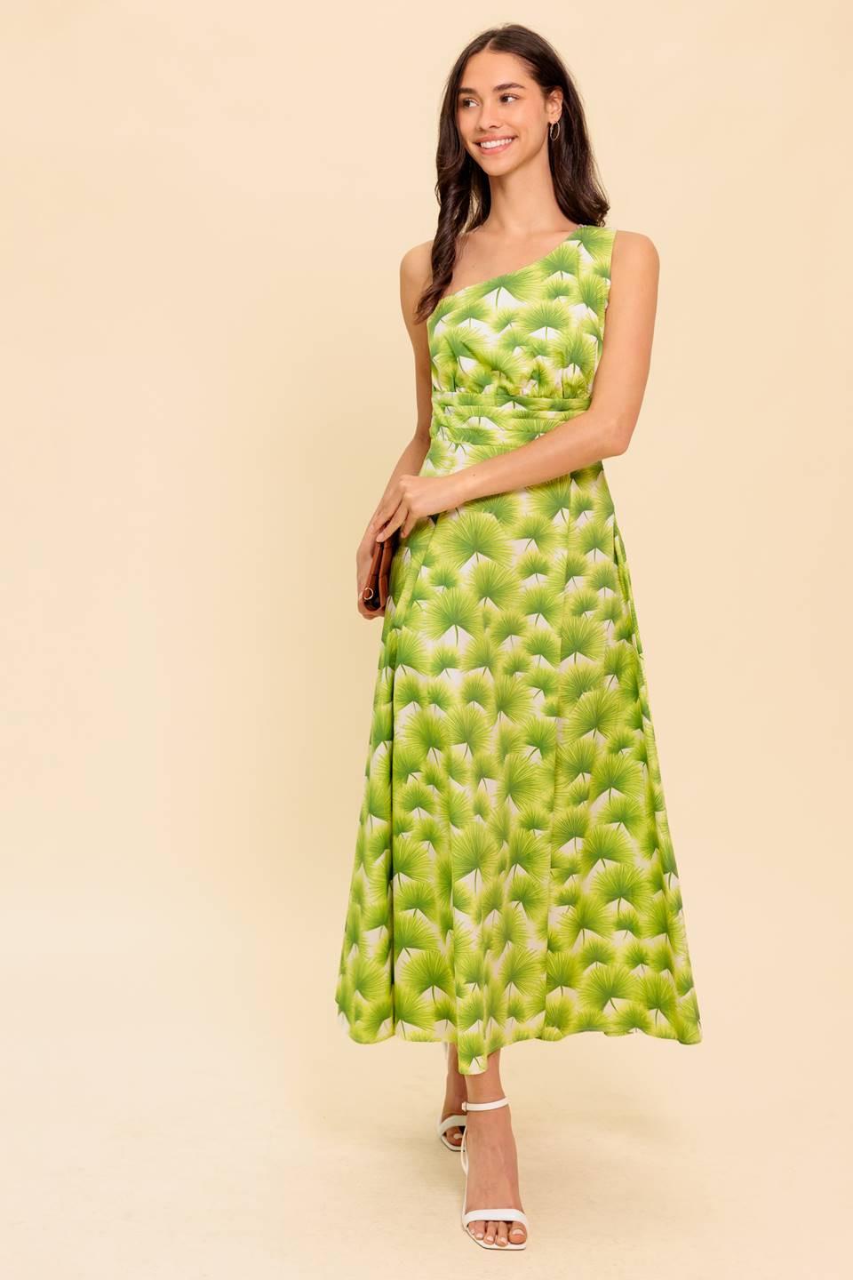 Walk in the Garden Woven Mdi Dress