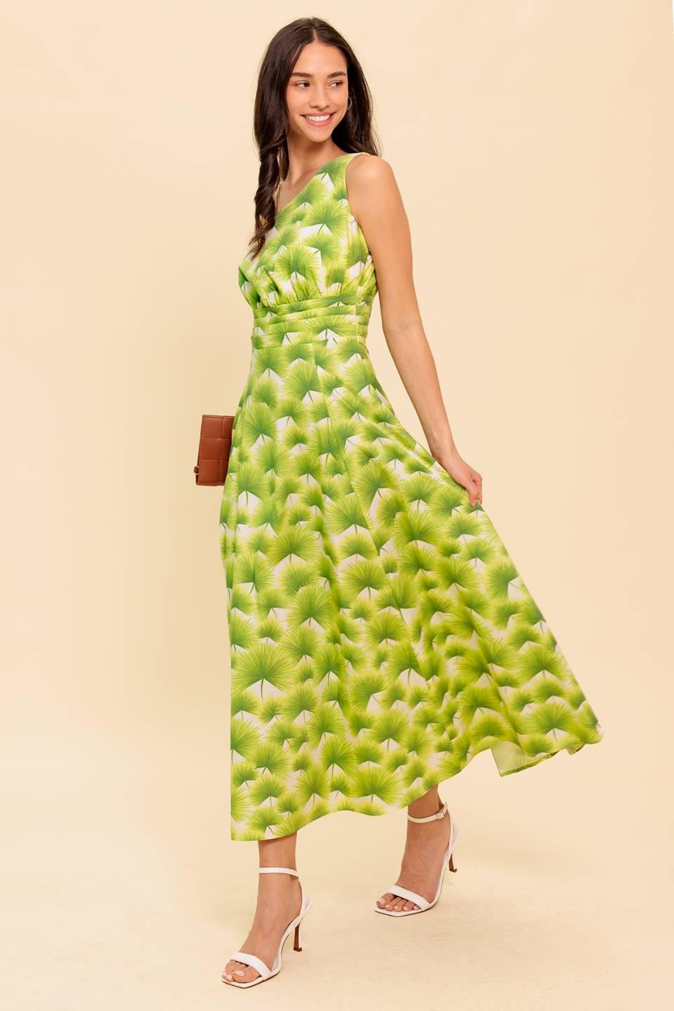 Walk in the Garden Woven Mdi Dress