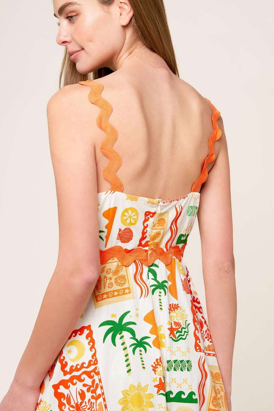 Roaming Around Woven Midi Dress