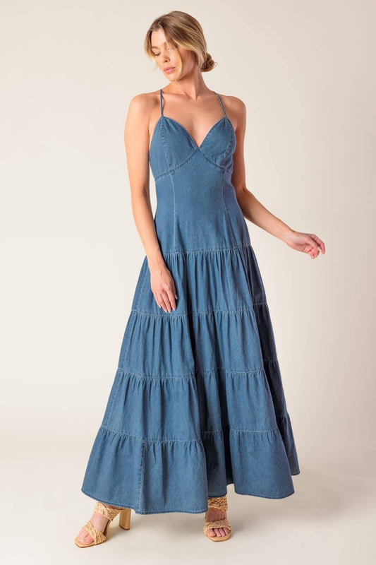 Sunday Best Chambray Midi Dress