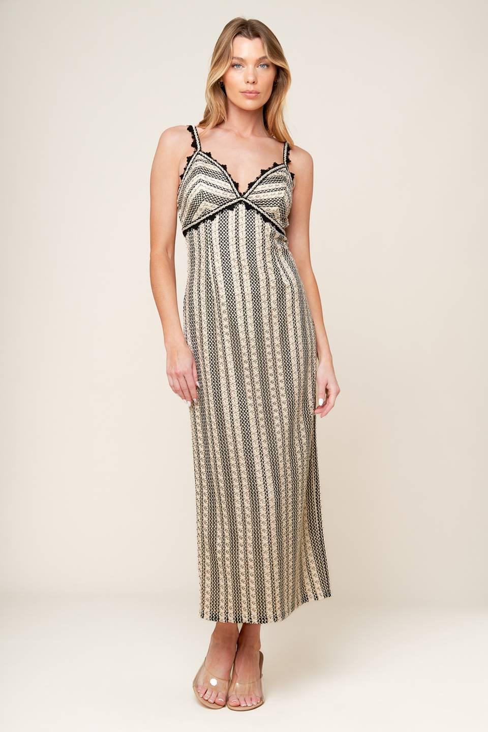 Take Me Away Crochet Lace Midi Dress