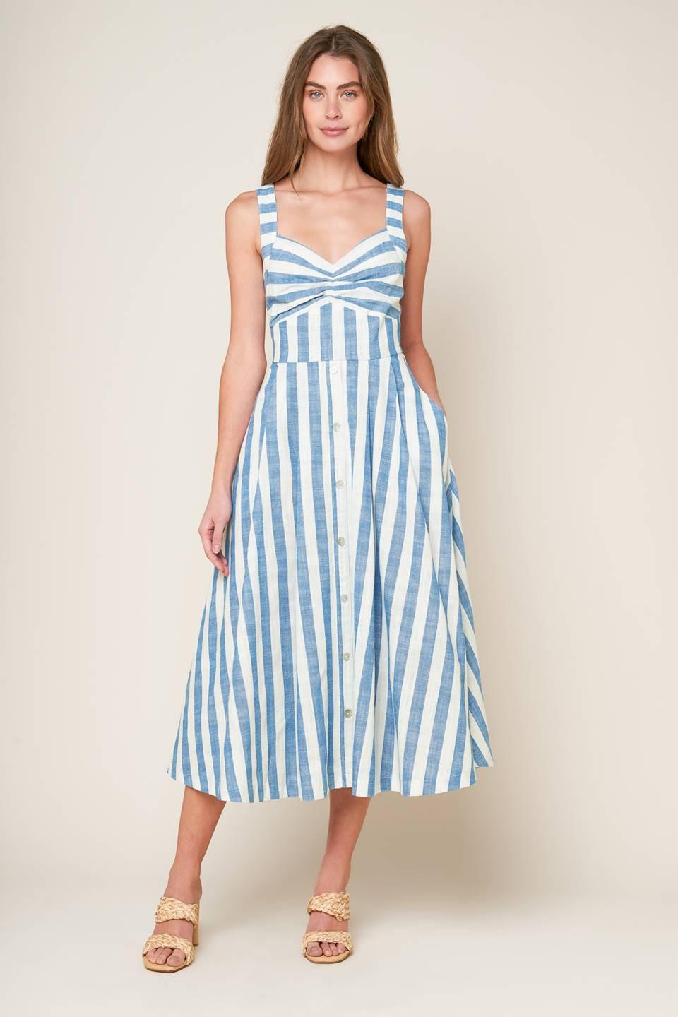 Lush With Life Woven Midi Dress