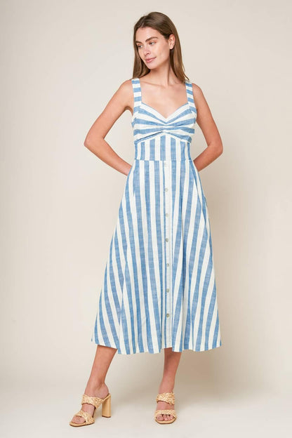 Lush With Life Woven Midi Dress