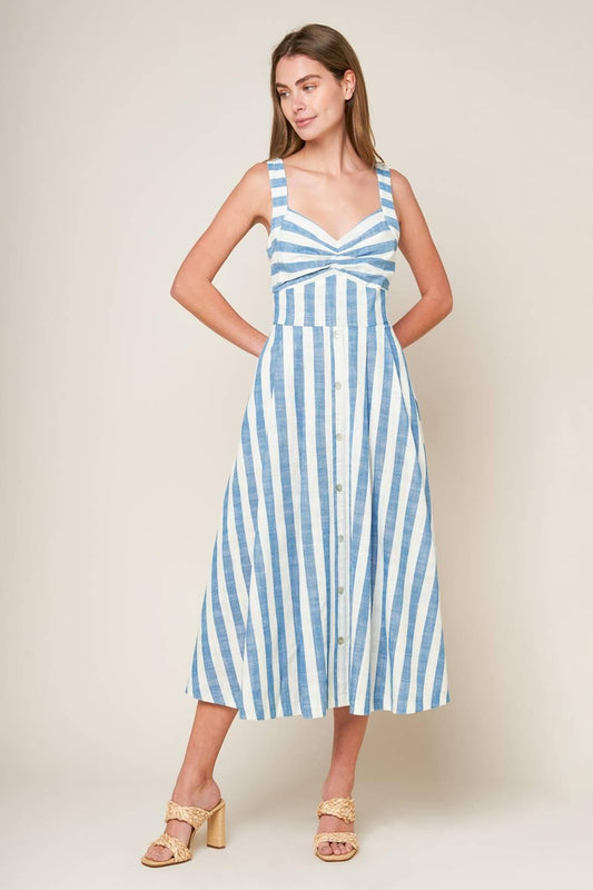 Lush With Life Woven Midi Dress
