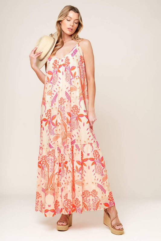 Lauren Secret Garden Woven Maxi Dress