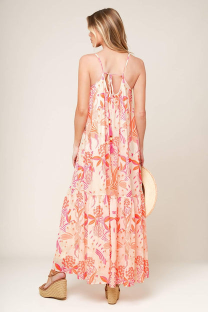 Lauren Secret Garden Woven Maxi Dress