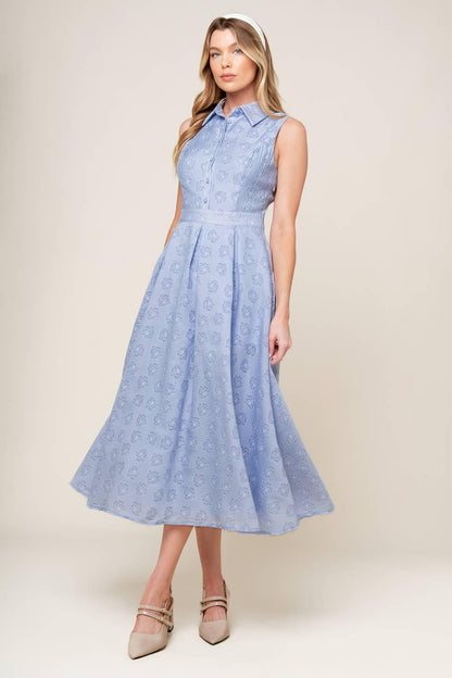 Grand Entrance Woven Midi Dress