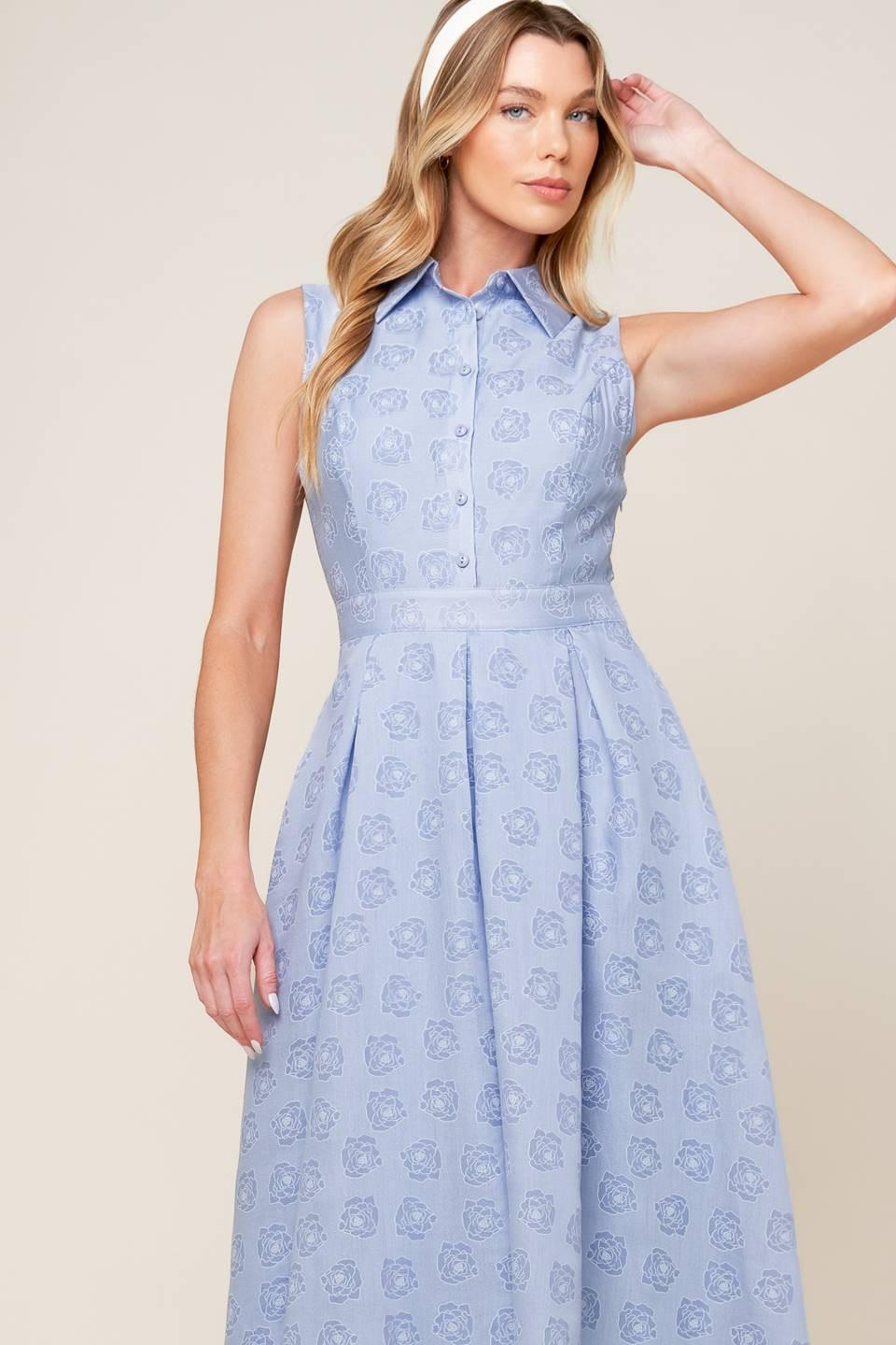 Grand Entrance Woven Midi Dress